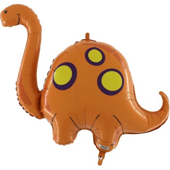 Palloncino mylar Supershape 44" Brontosauro Dinosauro
