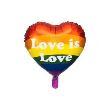 Palloncino mylar cm. 35 cuore "Love is Love"
