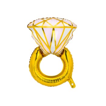 Palloncino mylar Cm. 53x40 "Anello diamante"