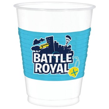 Bicchieri plastica 470 ML. Fortnite Battle Royal - Confezione 8 pezzi