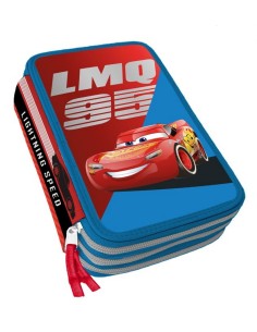 Astuccio Completo 3 Zip Giotto Turbocolor Cars