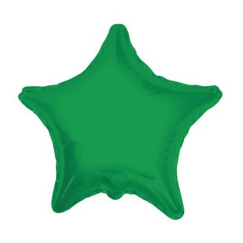 Palloncino mylar minishape 9" - Stella Verde Smeraldo - Blister 5 pezzi