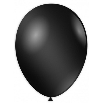 Palloncini lattice monocolore metallizzati High Quality 11" Cm. 30 Nero - Blister 100 pezzi