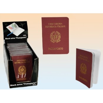 Block notes passaporto