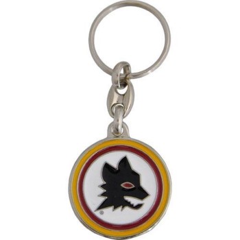 Portachiavi in metallo smaltato Lupa AS Roma