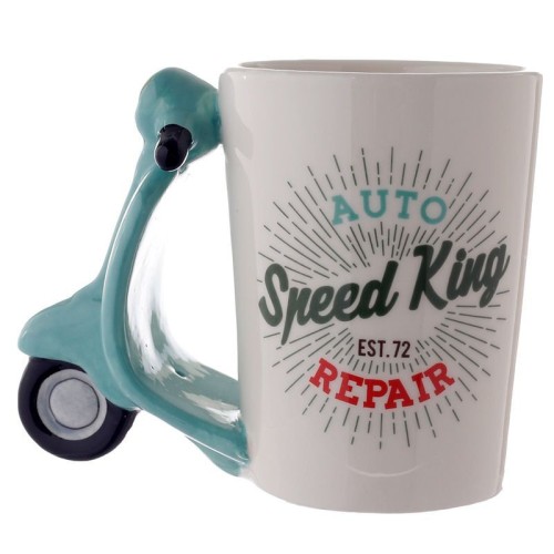 Tazza con manico 3D - Scooter retrò