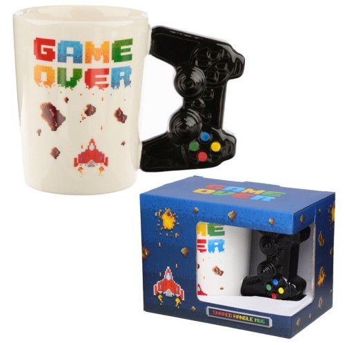 Tazza con manico 3D - Game Over Pixel