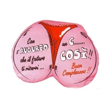 Cuscino antistress microfibra cm. 40 sexy culo