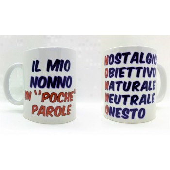 Tazza mug ceramica "Il mio nonno in 'poche' parole"