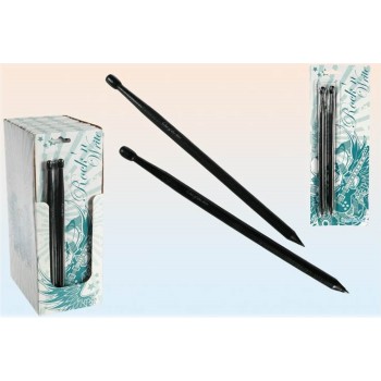Matita bacchetta da batteria in legno cm. 22 - Blister 2...