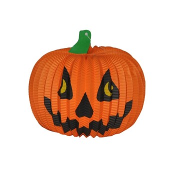 Lanterna carta zucca Cm. 20x12x12