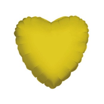 Palloncino mylar minishape cuore Oro Gold 4" - Blister 5 pezzi