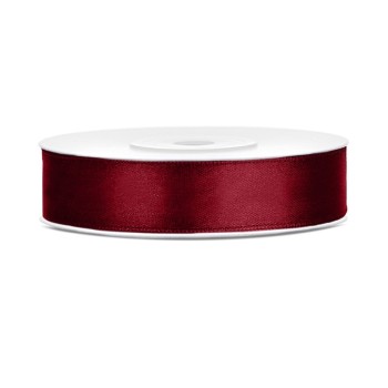 Nastro Raso Satin 12mm/25metri - Deep Red