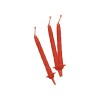 Scatola 100 candeline classiche Cm. 8 con supporto - Rosso