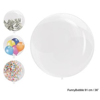 Palloncino bubble trasparente 36'' Cm. 91