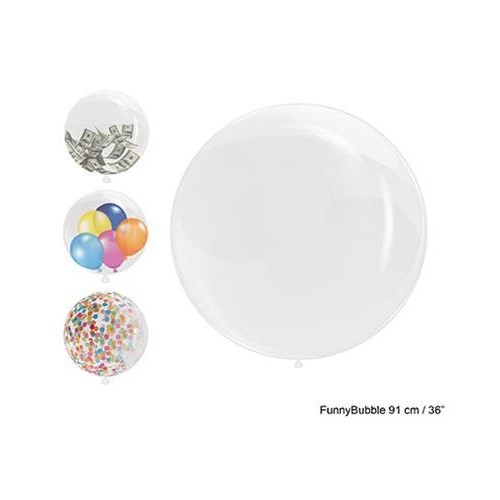 Palloncino bubble trasparente 36'' Cm. 91