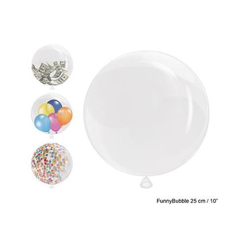 Palloncino bubble trasparente 10'' Cm. 25