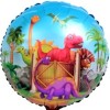 Palloncino mylar 18" Cm. 45 - Dinosauri safari - Sfuso - Confezione 5 pezzi