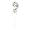 Topper per torta Numero 9 Silver Cm. 23