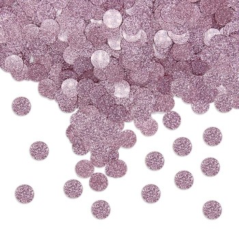 Confetti in plastica glitterati cm. 1 - 20 gr. - Rosa