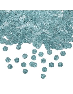 Confetti in plastica glitterati cm. 1 - 20 gr. - Celeste