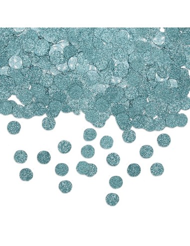 Confetti in plastica glitterati cm. 1 - 20 gr. - Celeste