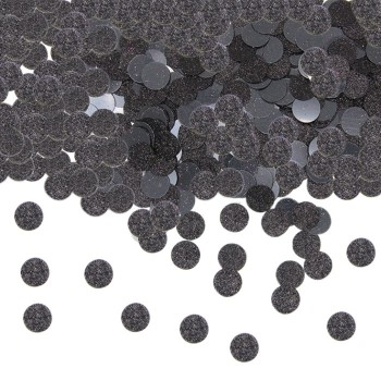 Confetti in plastica glitterati cm. 1 - 20 gr. - Nero