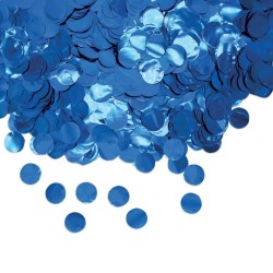 Confetti in foil tondi cm. 2 - 50 gr. - Blu metallizzato