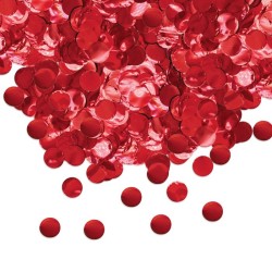 Confetti in foil tondi cm. 2 - 50 gr. - Rosso metallizzato