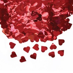 Confetti in foil cuori rossi cm. 2 - 50 gr.