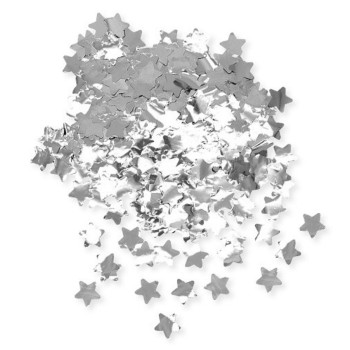 Confetti in foil stelle metallizzate cm. 2 - 50 gr. - Argento