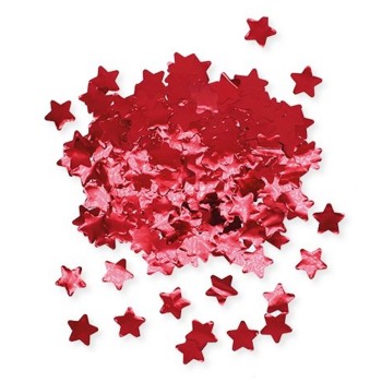 Confetti in foil stelle metallizzate cm. 2 - 50 gr. - Rosso