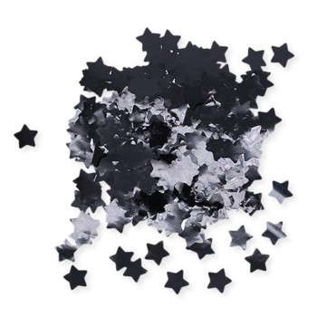 Confetti in foil stelle metallizzate cm. 2 - 50 gr. - Nero