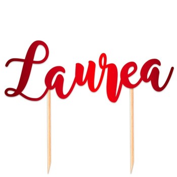 Cake topper scritta Italic Cm. 20x14 Laurea