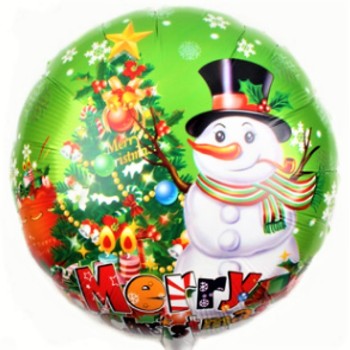 Palloncino mylar rotondo 18" Cm. 45 - Merry Christmas