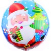 Palloncino mylar rotondo 18" Cm. 45 - Babbo Natale - Sfuso - Confezione 5 pezzi