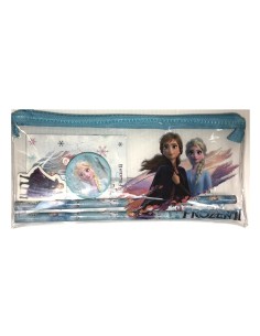 Astuccio bustina piatta pvc trasparente con accessori - Frozen