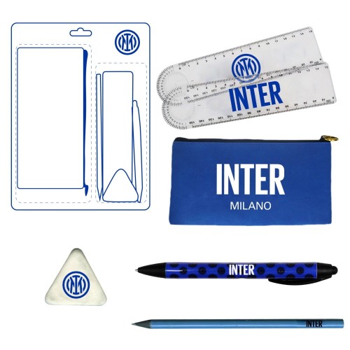 Set scuola completo in blister FC Inter