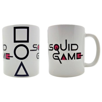 Tazza mug ceramica bianca "Squid Game"