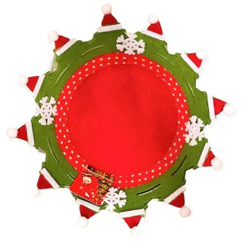Cestino da tavolo rotondo Babbo Natale Cm. 29 - Modelli... 2