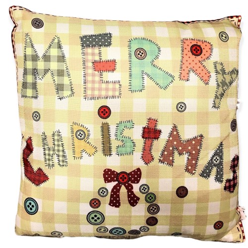 Cuscino quadrato soft natalizio Cm. 45x45 "Christmas"