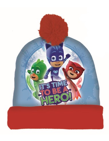 Cappello con pon pon PjMasks in bustina regalo