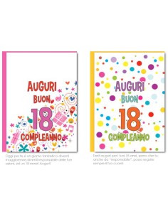 Biglietto auguri classico "18 Anni"