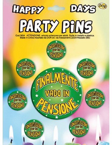 Set 8 spille (1 maxi + 7 classiche) - Finalmente in pensione