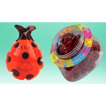 Bagnoschiuma profumato in capsula coccinella