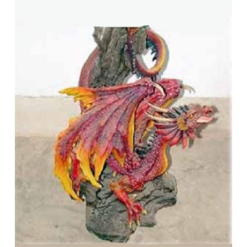 Drago resina colorato maxi Cm. 64