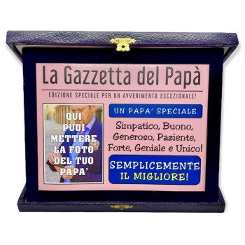 Targa con cofanetto rettangolare Cm. 23x18 - La Gazzetta del Papa'