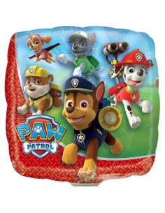 Palloncino mylar minishape Paw Patrol quadrato - Blister 5 pezzi