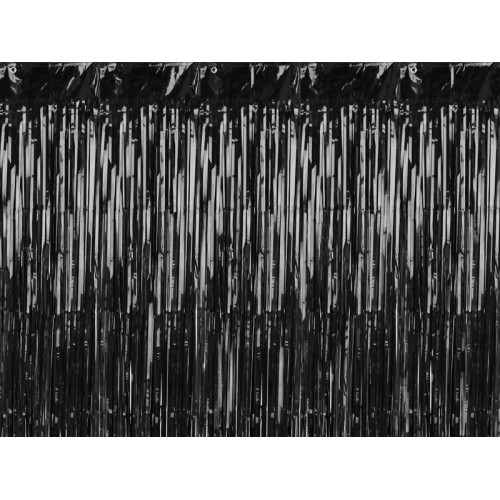 Tenda decorativa metallizzata Cm. 250x90 - Black