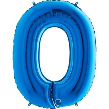 Palloncino mylar Super Shape numero Cm. 100 - Grabo - Blu...
